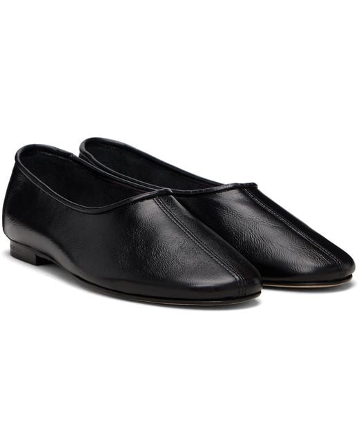 By Far Black Prudence Ballerina Flats