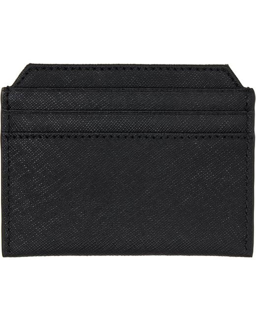 Vivienne Westwood Black Slim Orb Card Holder for men