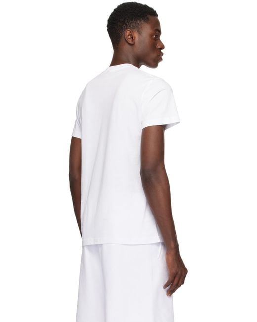 メンズ Versace ホワイト Watercolor Couture Tシャツ Multicolor