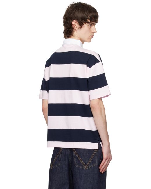 Polo Rose Et Bleu Marine À Rayures Coperni pour homme en coloris Blue