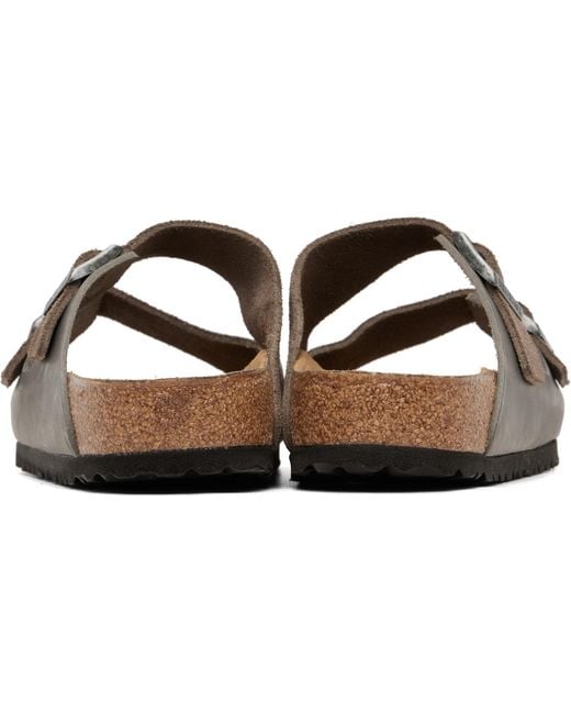 Birkenstock Black Regular Arizona Sandals for men