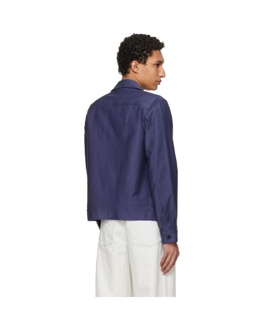 A.P.C. Blue Victor Jacket for men