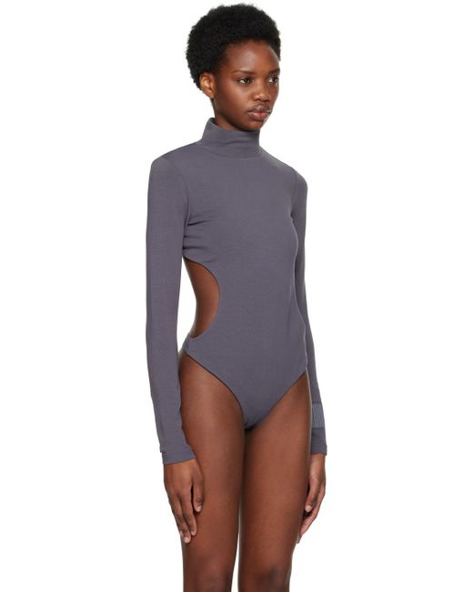 Marc Jacobs Blue 'The Cutout' Bodysuit