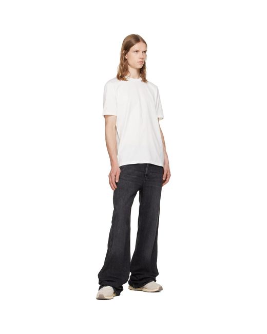 HUGO White Logo Detail Textured-Suede Sneakers for men