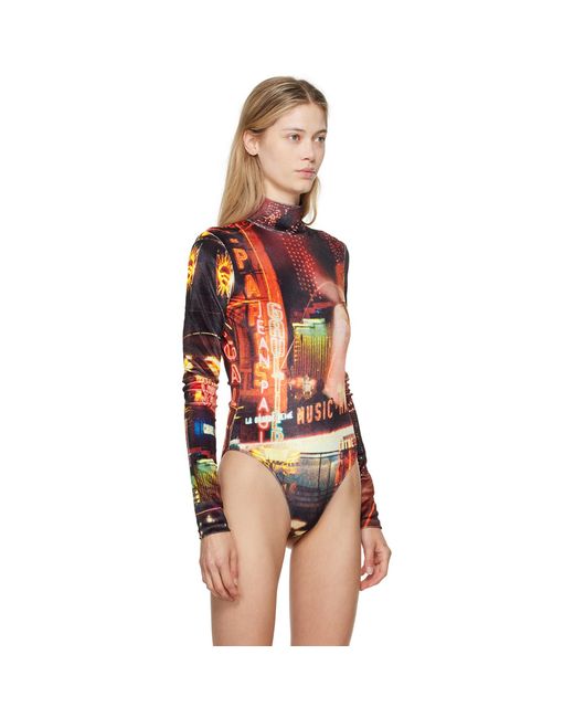 Jean Paul Gaultier Multicolor 'The Velvet Pigalle' Bodysuit