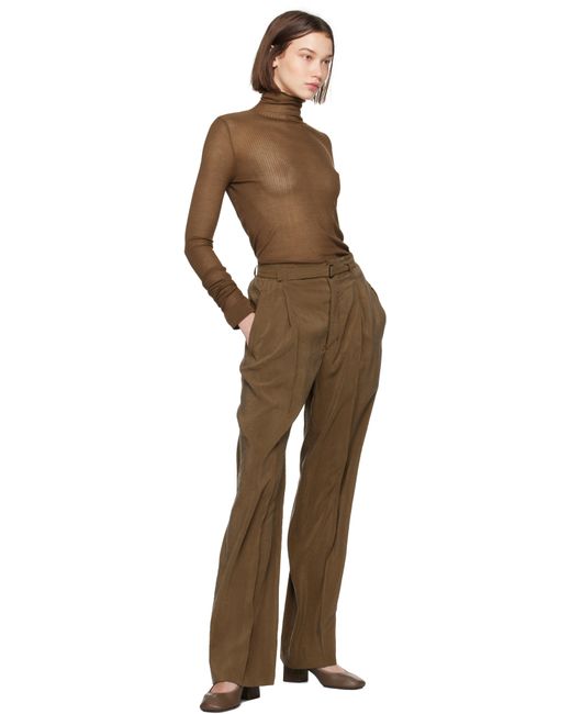 Lemaire Brown Seamless Turtleneck