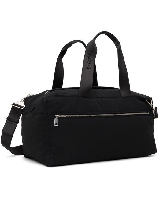 Bottega Veneta Black Logo Duffle Bag for men
