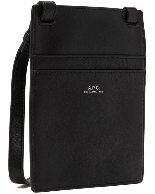 A.P.C. . Black Nino Bag for men