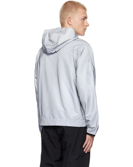 PLACES+FACES Gray Reflective Windbreaker Jacket for men