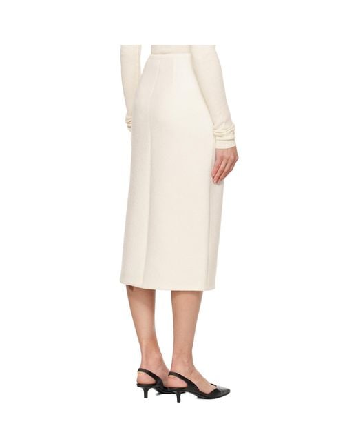Rier Natural Walker Midi Skirt