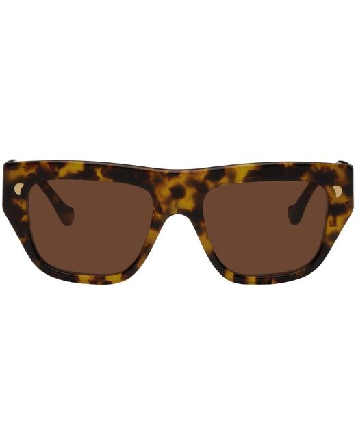 Nanushka Black Tortoiseshell Martim Sunglasses for men