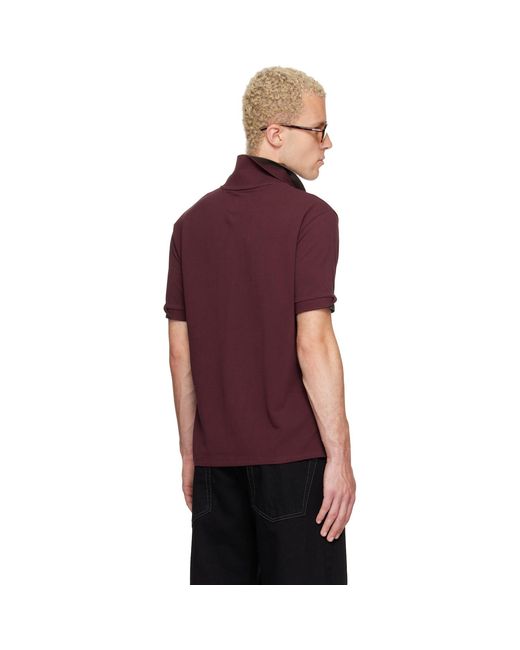 Raimundo Langlois Purple Burgundy Layered Polo for men