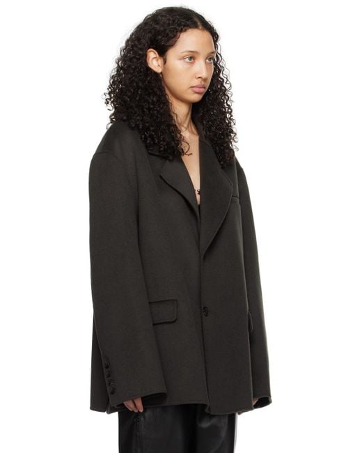 Nanushka Black Gray Sea Blazer