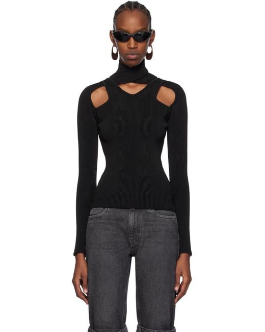 Coperni Black Cutout Sweater