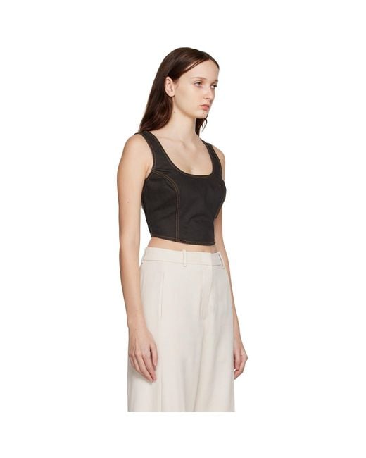 Holzweiler Black Bonni Denim Tank Top