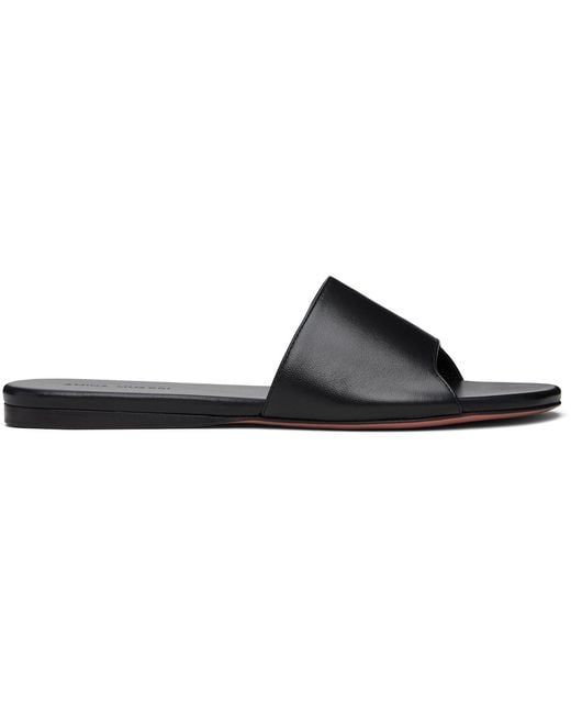 AMINA MUADDI Black Bianca Sandals