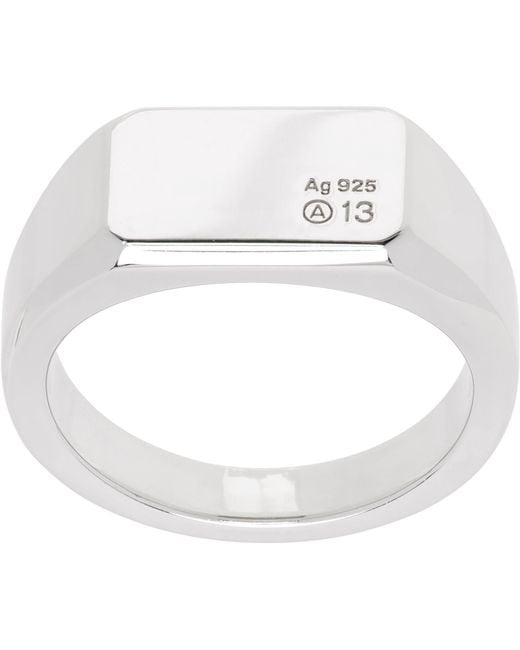 NUMBERING White #7402 Ring for men