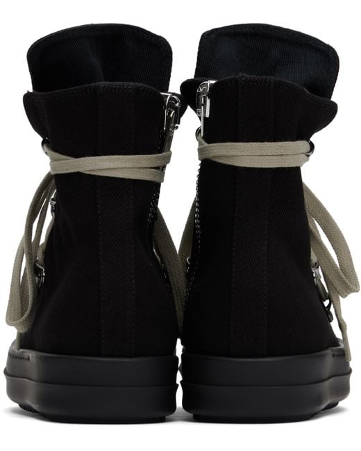 Rick Owens Black Hollywood Hexa Sneaks Sneakers