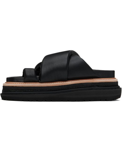 メンズ Sacai ブラック Multiple Sole サンダル Black