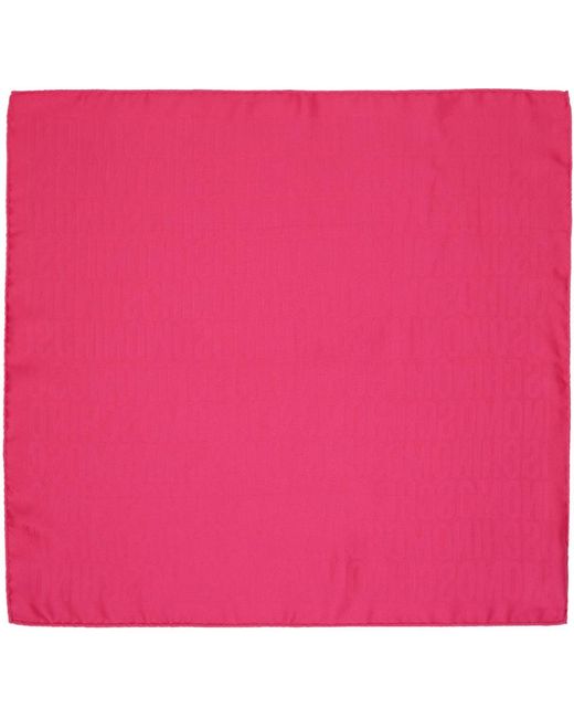 Moschino Pink Square Scarf