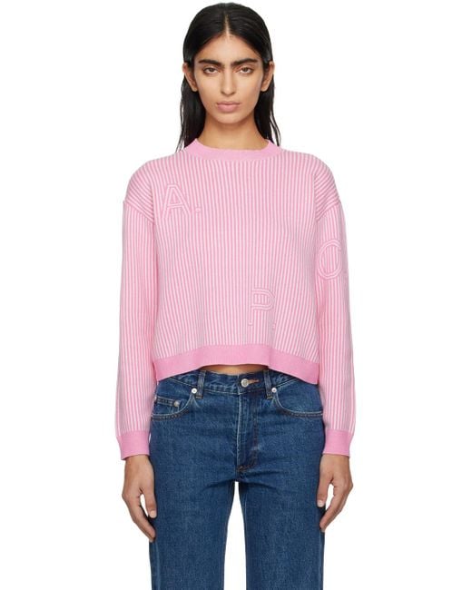 A.P.C. . Pink Daisy Sweater