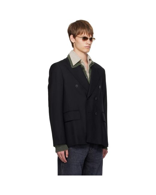 Our Legacy Black Unstructured Db Blazer for men