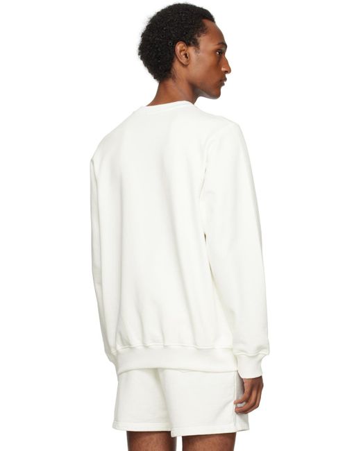 Casablancabrand White Off- 'le Jeu' Sweatshirt for men