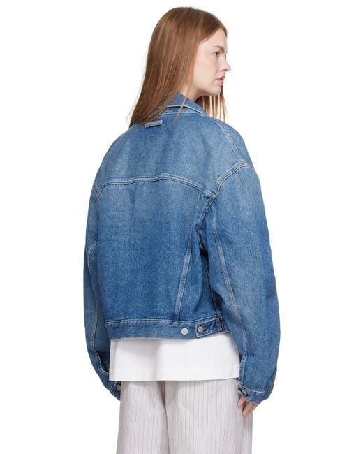 Acne ブルー オーバーサイズ デニムジャケット Blue