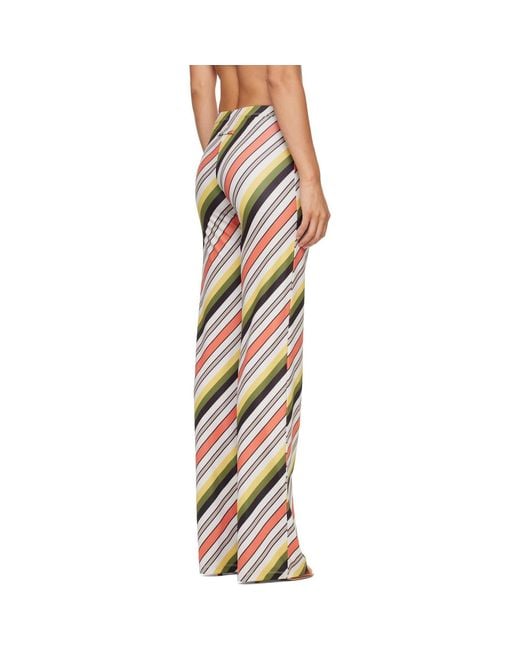 Jean Paul Gaultier Multicolor 'the Retro Stripe' Trousers