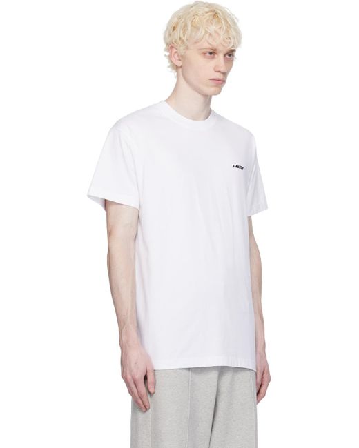 メンズ Ambush ホワイト Tシャツ 3枚セット White