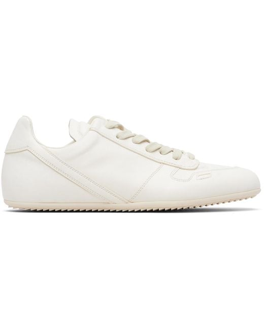 Rick Owens Black Off- Temple Minimal Sneakers for men