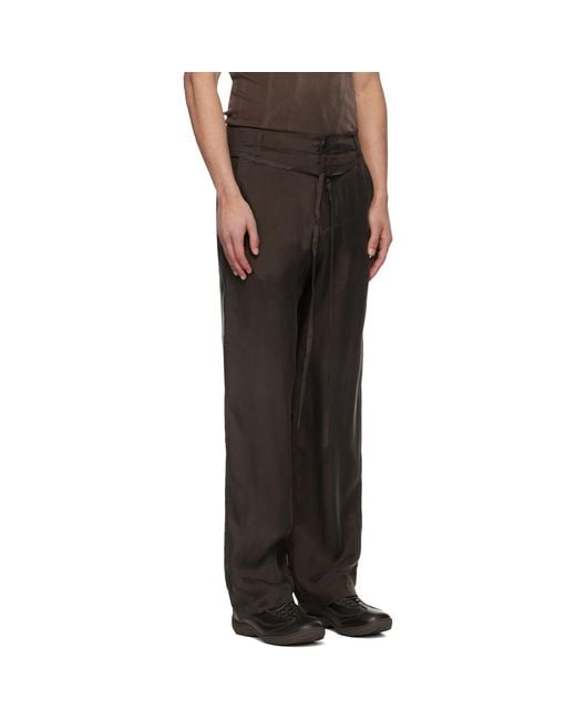 Post Archive Faction PAF Black Single Drifter Trousers for men