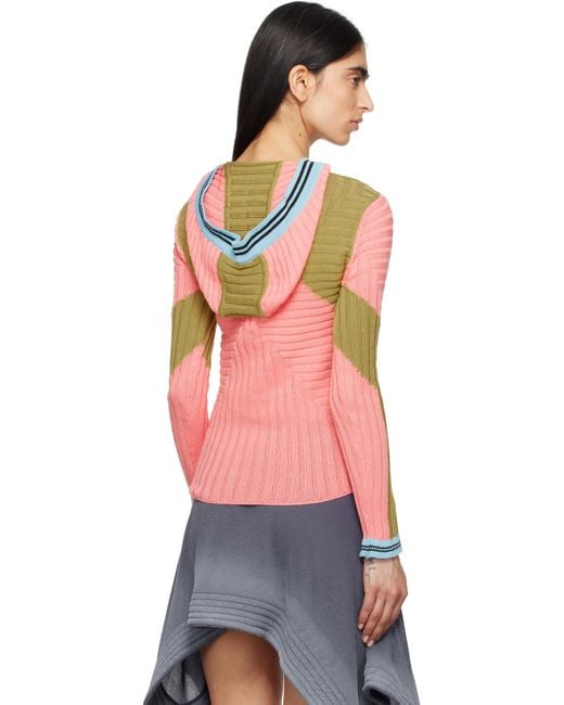 Kiko Kostadinov Multicolor Quimby Fitted Knit Hoodie