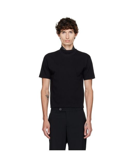 HODAKOVA Black Double T-Shirt for men