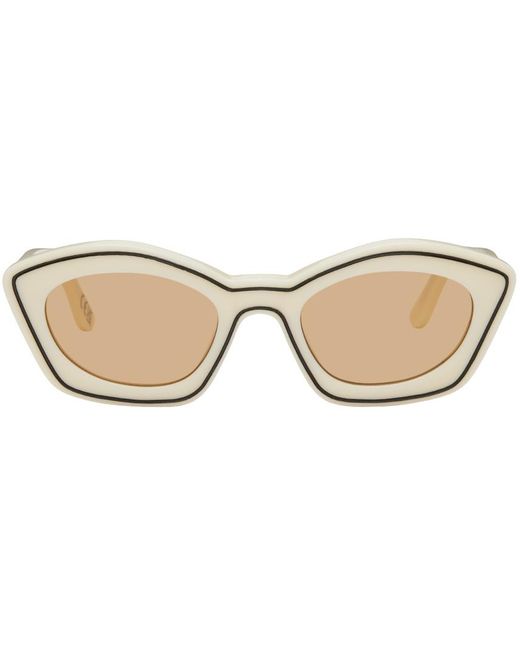 Marni Black Beige Retrosuperfuture Edition Kea Island Sunglasses for men