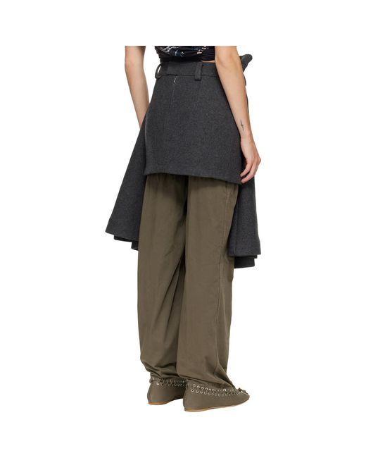 August Barron Black Display Midi Skirt