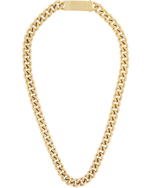 DSquared² Multicolor Gold Chained2 Necklace for men