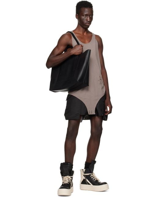 靴 Rick Owens MEGA BUMPER SNEAKERS 41 RICK OWENS Mega Bumper Leather High-Top Sneakers for Men