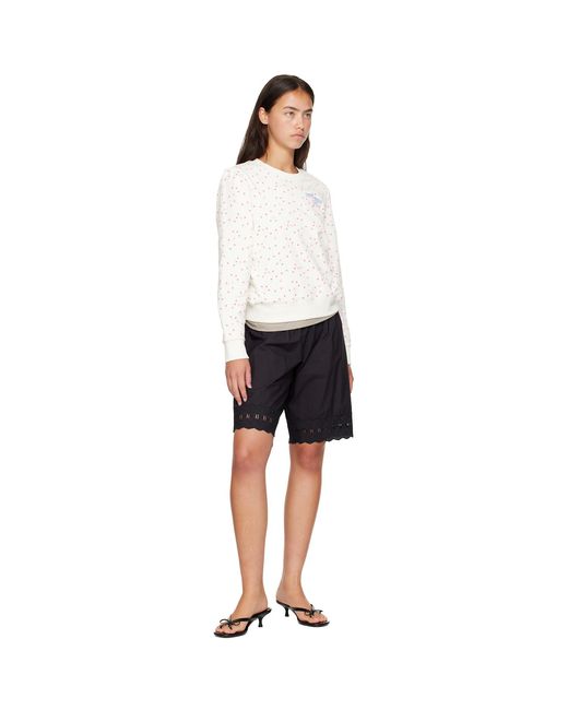 Sandy Liang Blue Pepita Shorts