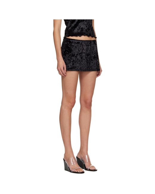 Maryam Nassir Zadeh Black Bisou Miniskirt