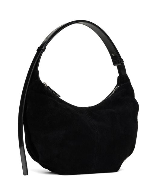 NOTHING WRITTEN Black Ht Suede Shoulder Bag