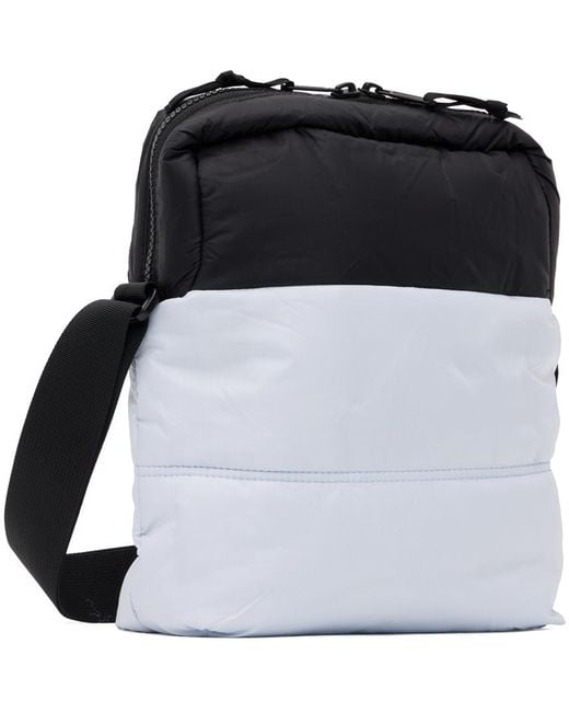 The North Face Black Gray Nuptse Shoulder Bag