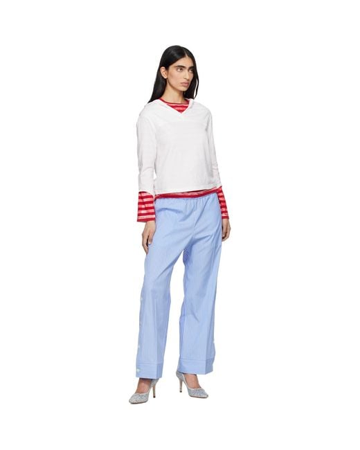 Undercover Blue Up1F1508- Trousers