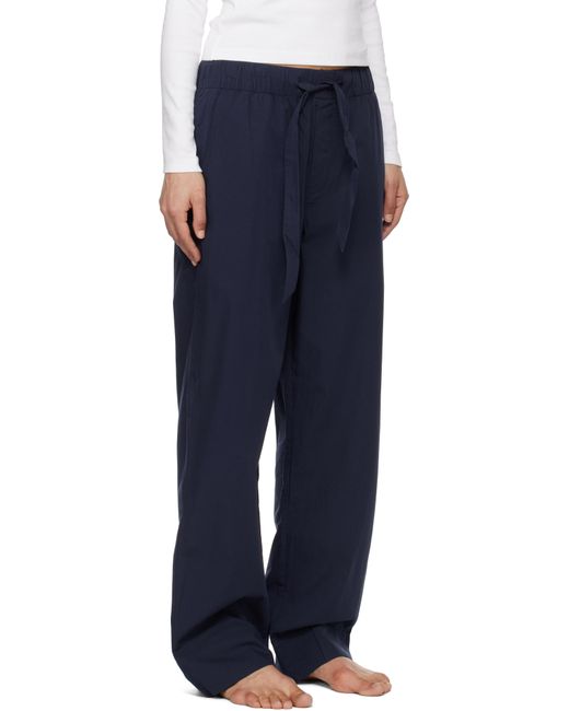 Tekla Blue Poplin Pyjama Pants