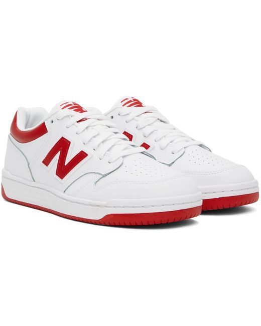 New Balance Black & Red 480 Sneakers for men