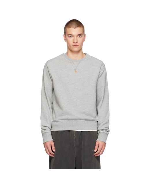 Entire studios Gray Pod Crew Sweatshirt for men