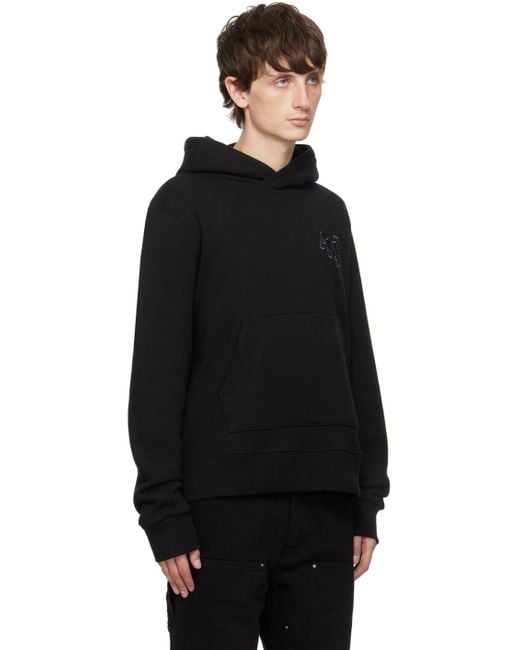 Amiri staggered Hoodie in Black for Men | Lyst