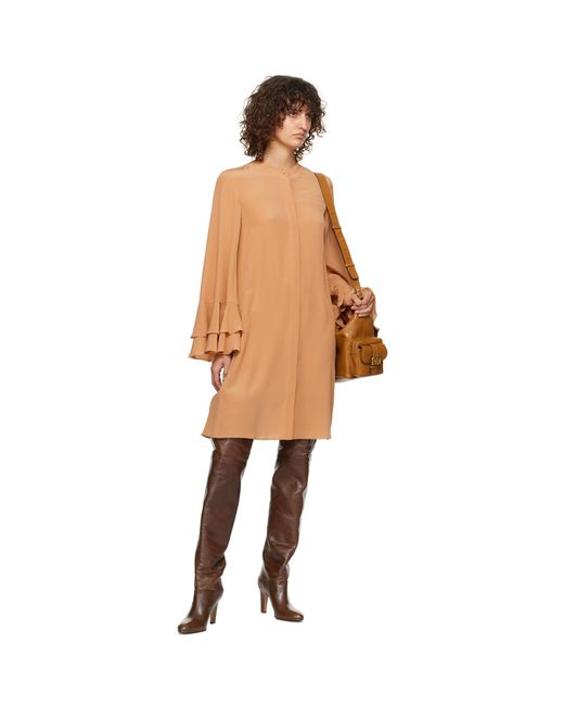Chloé Brown Tan Large Camera Bag