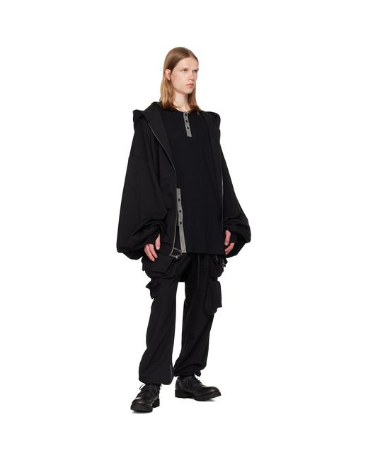 Julius Black Tactical Jogger Cargo Pants for men