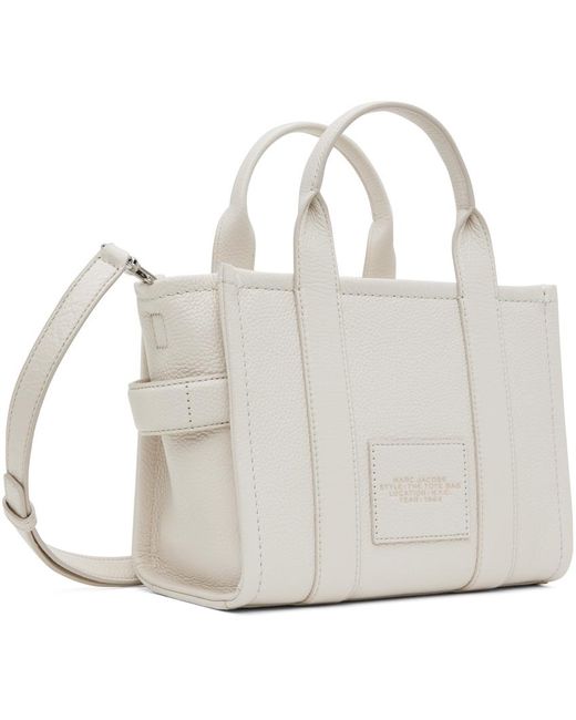 Marc Jacobs Off-white 'the Leather Small Tote Bag' Tote